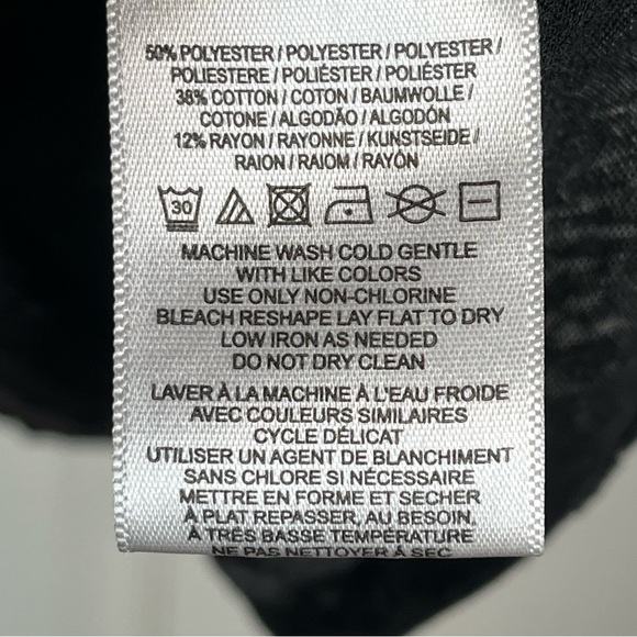 Free People Black Burnout Tank Top Sz L We The Free - Picture 9 of 10